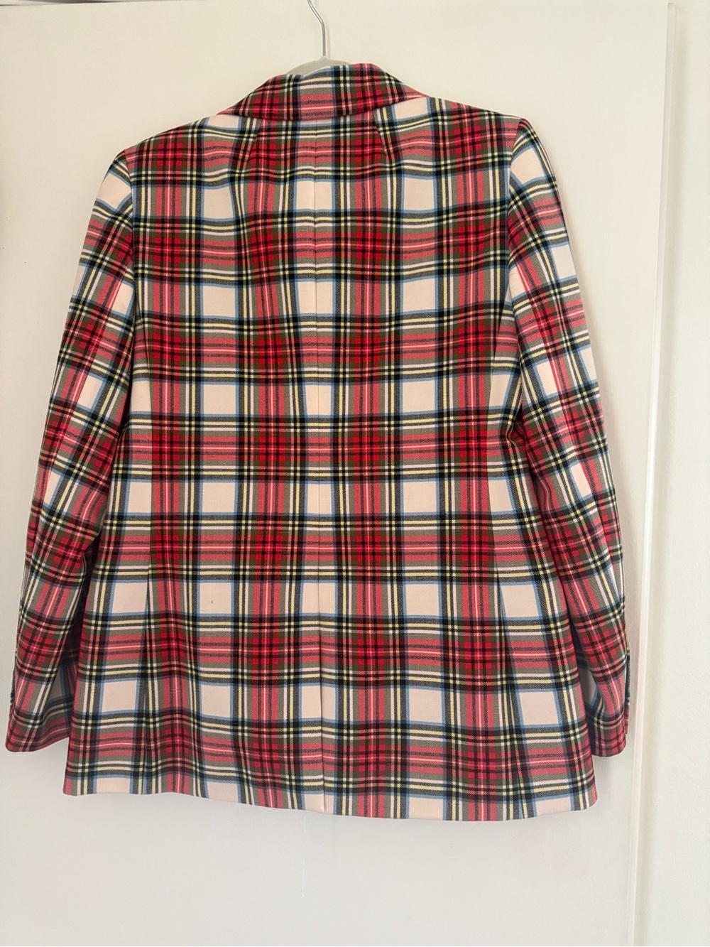 J. Crew Red Plaid Blazer with Black Satin Lapel and Pants - Picture 3 of 10